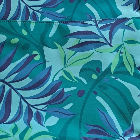 NWT Tropical Leaves Tote/Lunch Bag 12.5"×11" - Picture 2 of 8